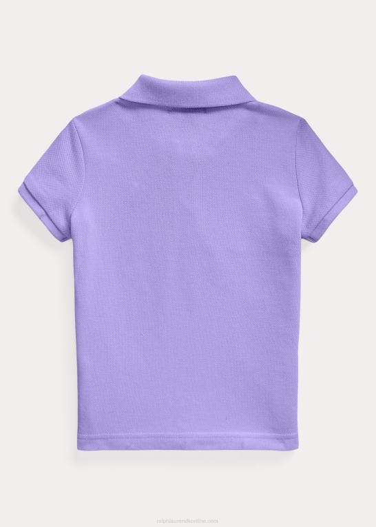 kaktus lilla børn Ralph Lauren bomulds mesh poloshirt Z426B6753