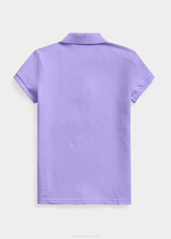 kaktus lilla børn Ralph Lauren bomulds mesh poloshirt Z426B6978
