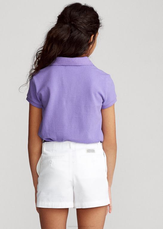 kaktus lilla børn Ralph Lauren bomulds mesh poloshirt Z426B6978