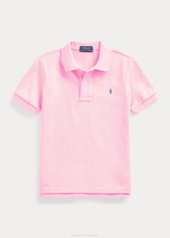 karmel pink børn Ralph Lauren den ikoniske mesh poloshirt Z426B5704