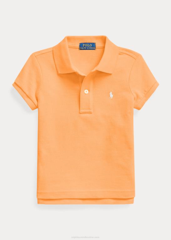 key west orange børn Ralph Lauren bomulds mesh poloshirt Z426B6762
