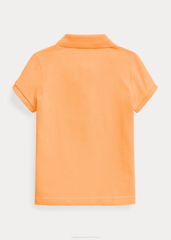 key west orange børn Ralph Lauren bomulds mesh poloshirt Z426B6762