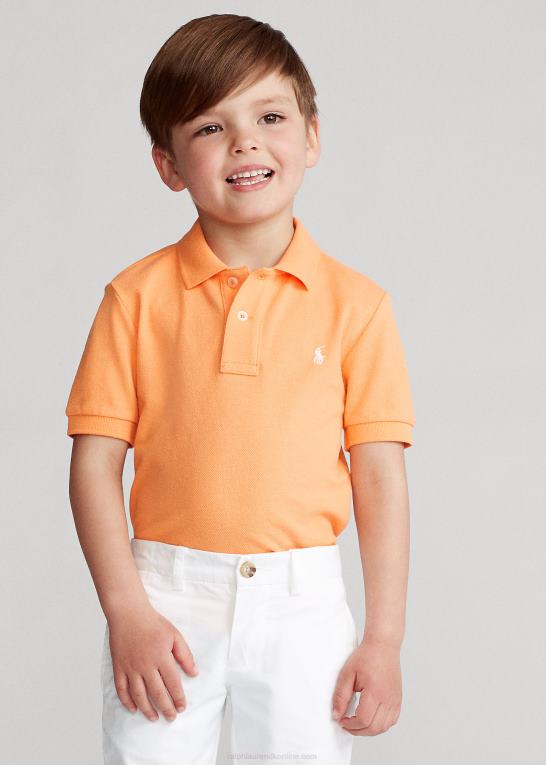 key west orange børn Ralph Lauren den ikoniske mesh poloshirt Z426B5671