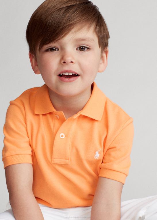 key west orange børn Ralph Lauren den ikoniske mesh poloshirt Z426B5671