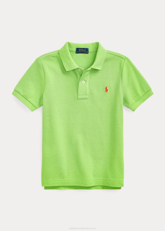 kiwi lime børn Ralph Lauren den ikoniske mesh poloshirt Z426B5681