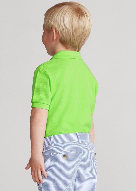 kiwi lime børn Ralph Lauren den ikoniske mesh poloshirt Z426B5681