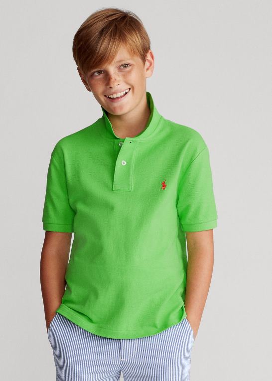 kiwi lime børn Ralph Lauren den ikoniske mesh poloshirt Z426B6028