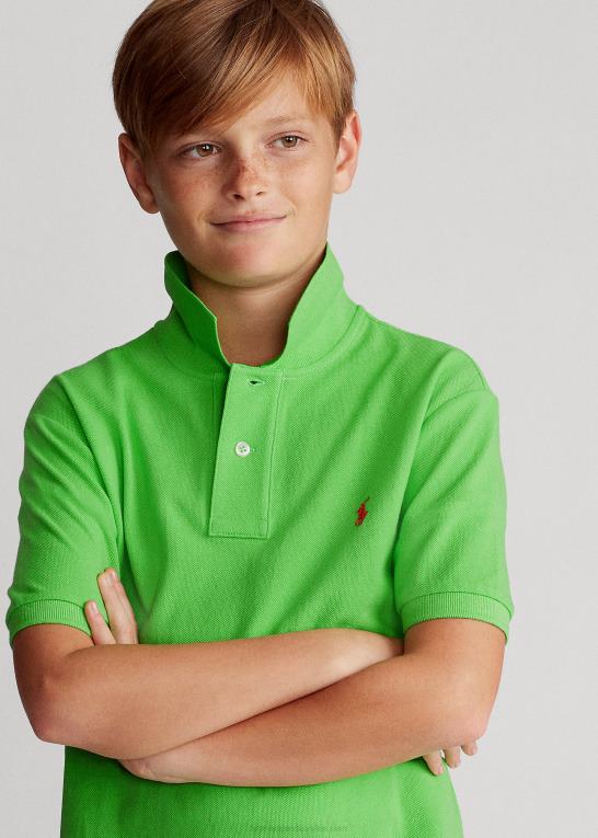 kiwi lime børn Ralph Lauren den ikoniske mesh poloshirt Z426B6028
