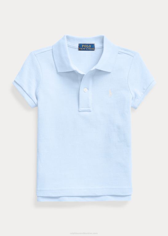 kontor blå børn Ralph Lauren bomulds mesh poloshirt Z426B6756