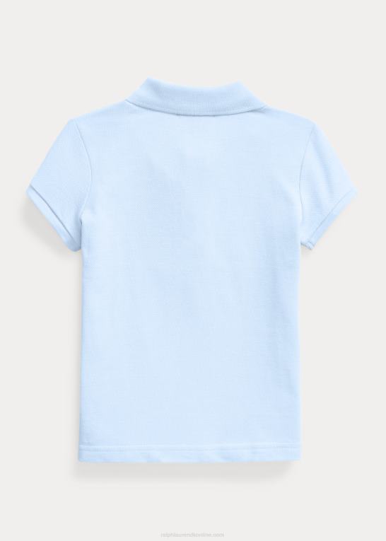 kontor blå børn Ralph Lauren bomulds mesh poloshirt Z426B6756