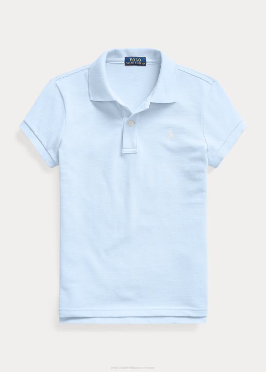 kontor blå børn Ralph Lauren bomulds mesh poloshirt Z426B6998