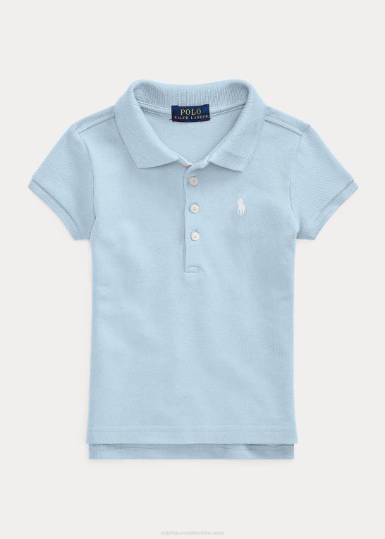 kontor blå børn Ralph Lauren stræk bomulds mesh poloshirt Z426B6787