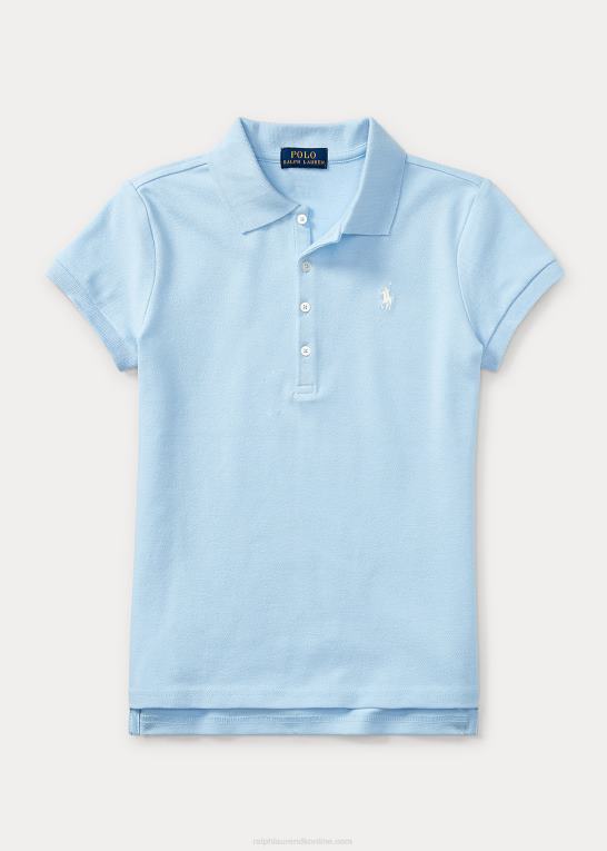 kontor blå børn Ralph Lauren stræk bomulds mesh poloshirt Z426B7042