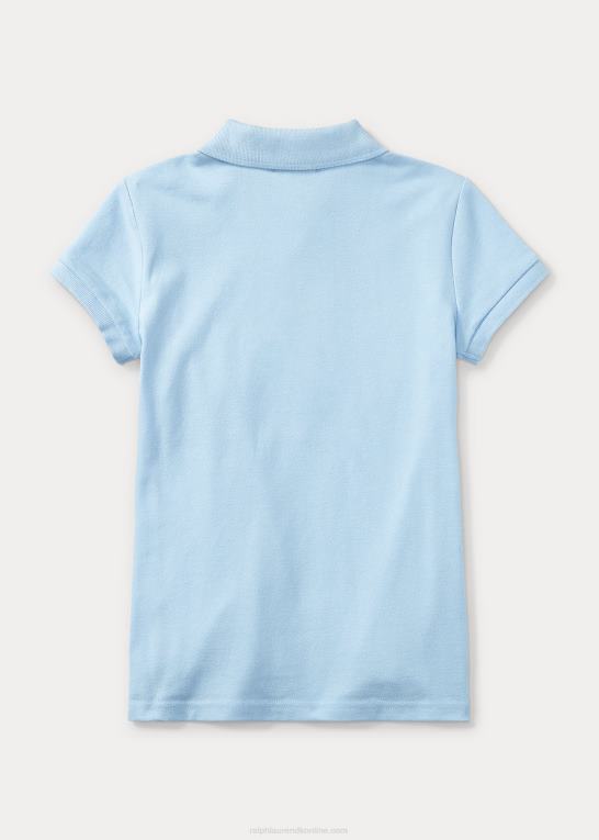 kontor blå børn Ralph Lauren stræk bomulds mesh poloshirt Z426B7042
