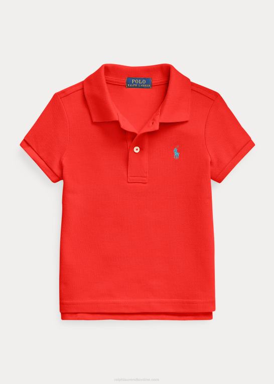 kronblad rose børn Ralph Lauren bomulds mesh poloshirt Z426B6766
