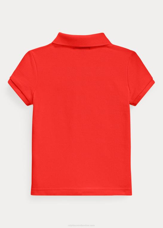 kronblad rose børn Ralph Lauren bomulds mesh poloshirt Z426B6766