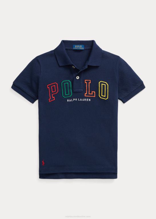 krydstogtflåde børn Ralph Lauren logo bomulds mesh poloshirt Z426B6496