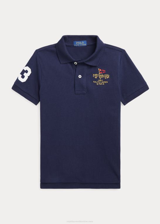 krydstogtflåde børn Ralph Lauren yacht club poloshirt i bomuldsnet Z426B5809