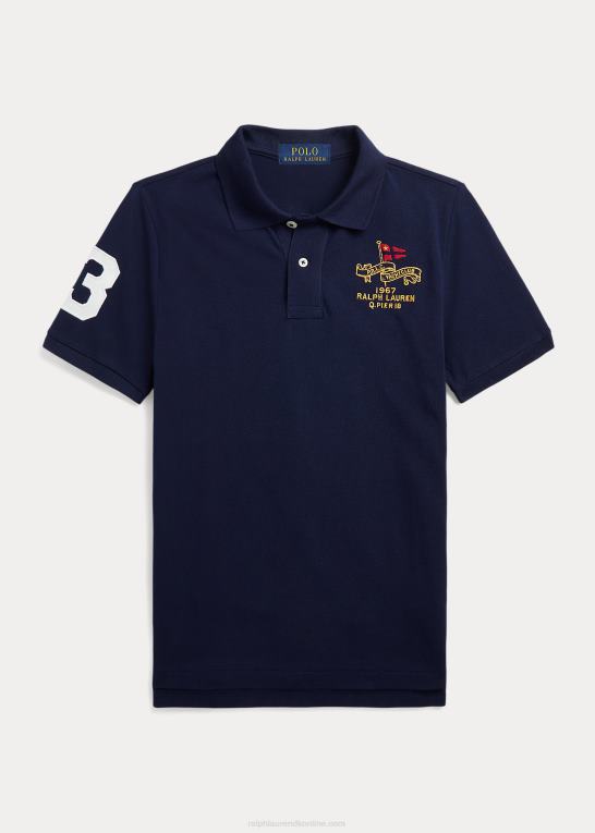 krydstogtflåde børn Ralph Lauren yacht club poloshirt i bomuldsnet Z426B6157