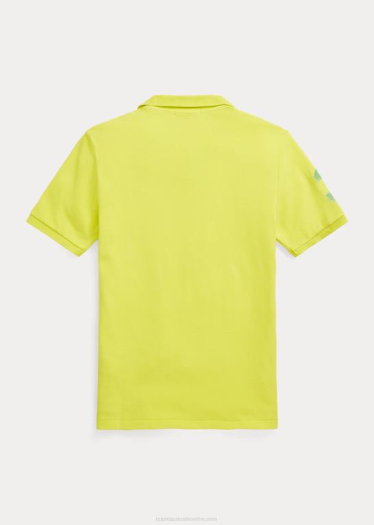 laser gul børn Ralph Lauren klassisk pasform stor pony mesh poloshirt Z426B6628