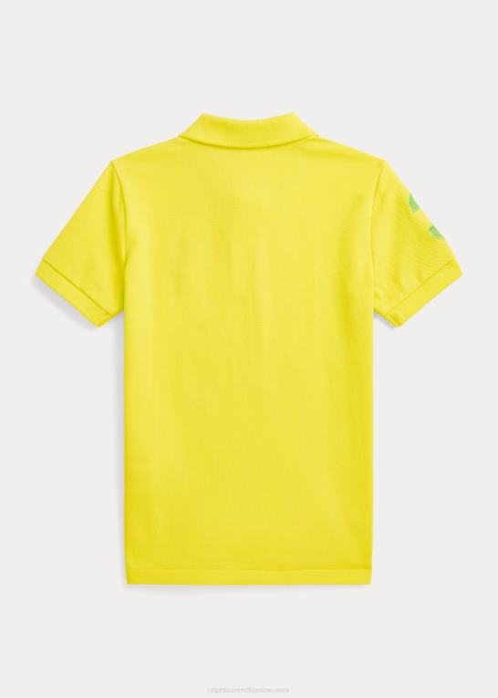 laser gul børn Ralph Lauren stor pony bomulds mesh poloshirt Z426B6489