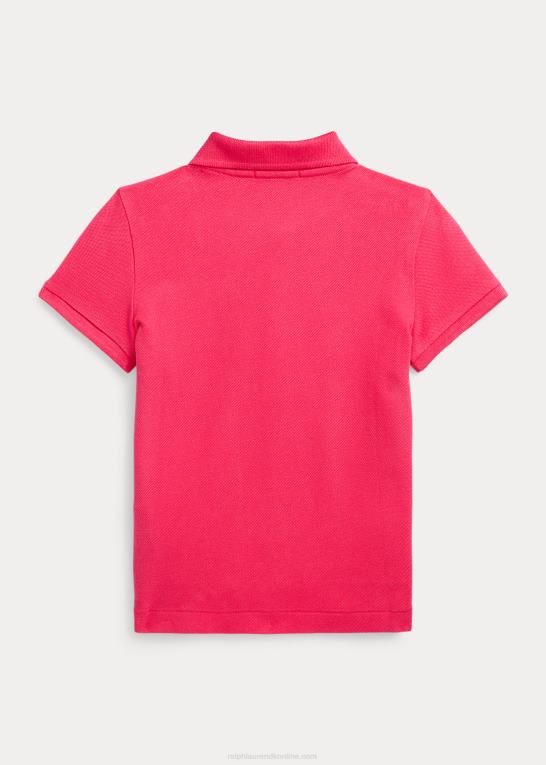 levende pink børn Ralph Lauren stræk bomulds mesh poloshirt Z426B9937