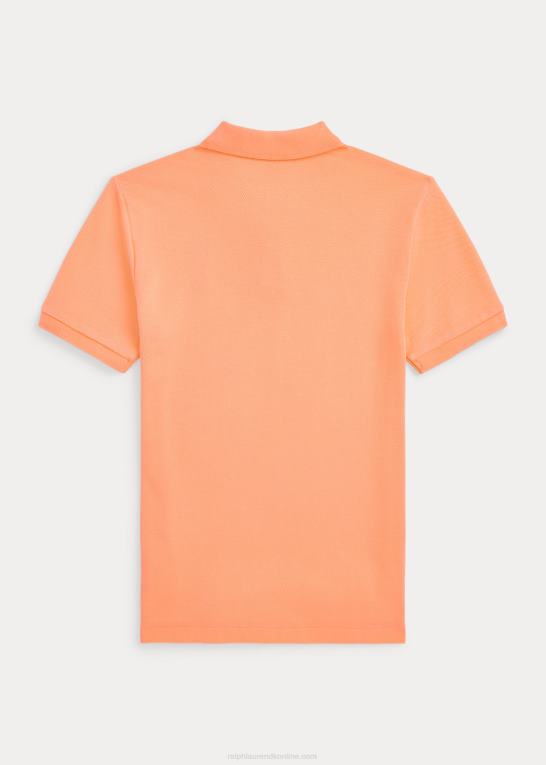 lys orange børn Ralph Lauren polo bear bomuld mesh poloshirt Z426B6106