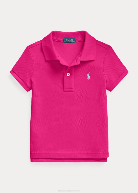 lyserød himmel børn Ralph Lauren bomulds mesh poloshirt Z426B6757