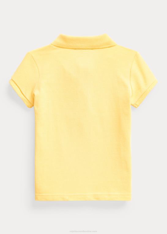majs gul børn Ralph Lauren bomulds mesh poloshirt Z426B6754
