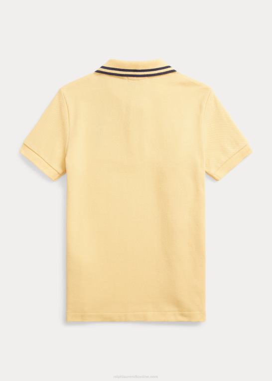 majs gul børn Ralph Lauren polo bear bomuld mesh poloshirt Z426B6460