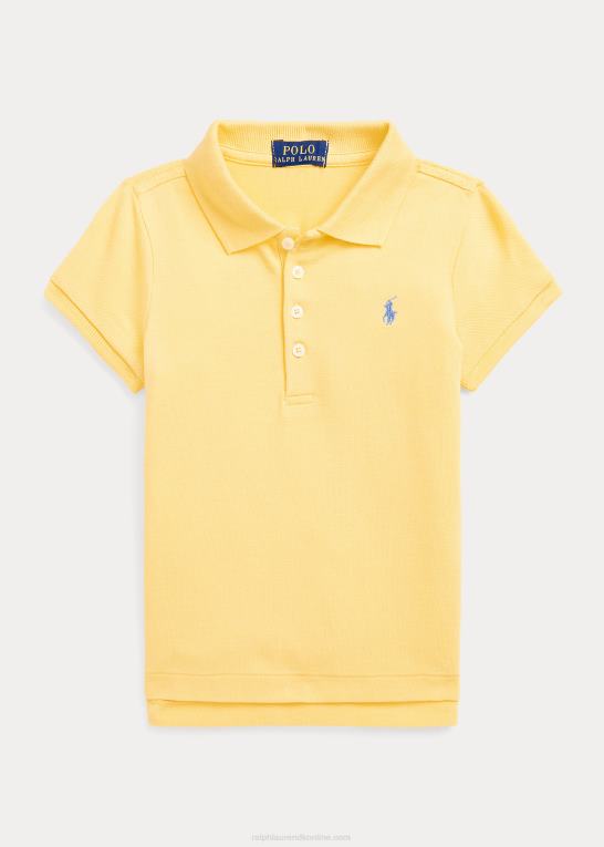 majs gul børn Ralph Lauren stræk bomulds mesh poloshirt Z426B6791