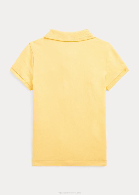 majs gul børn Ralph Lauren stræk bomulds mesh poloshirt Z426B6791