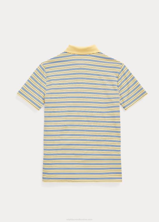 majsgul multi børn Ralph Lauren stribet ydeevne jersey poloshirt Z426B6613