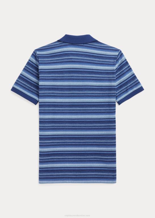 malet tonestribe børn Ralph Lauren stribet bomulds mesh poloshirt Z426B6666