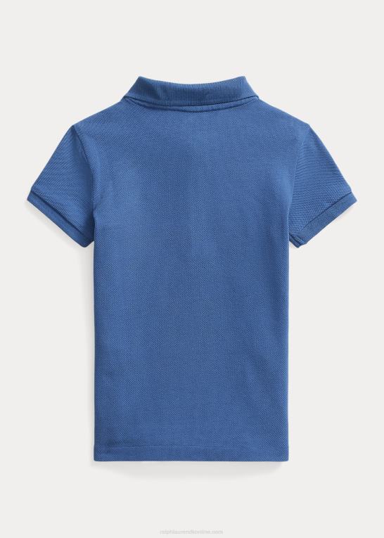 nat navy/chilipeber børn Ralph Lauren stræk bomulds mesh poloshirt Z426B6792