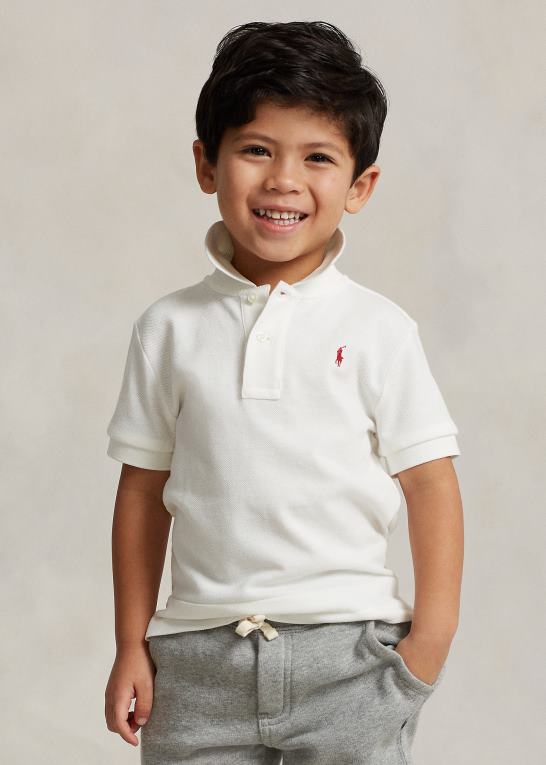 nevis børn Ralph Lauren månenytår poloshirt i bomuldsnet Z426B6438