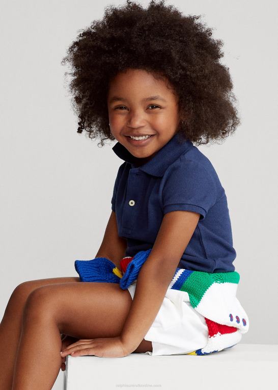 newport flåde børn Ralph Lauren bomulds mesh poloshirt Z426B6752
