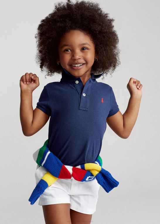newport flåde børn Ralph Lauren bomulds mesh poloshirt Z426B6752
