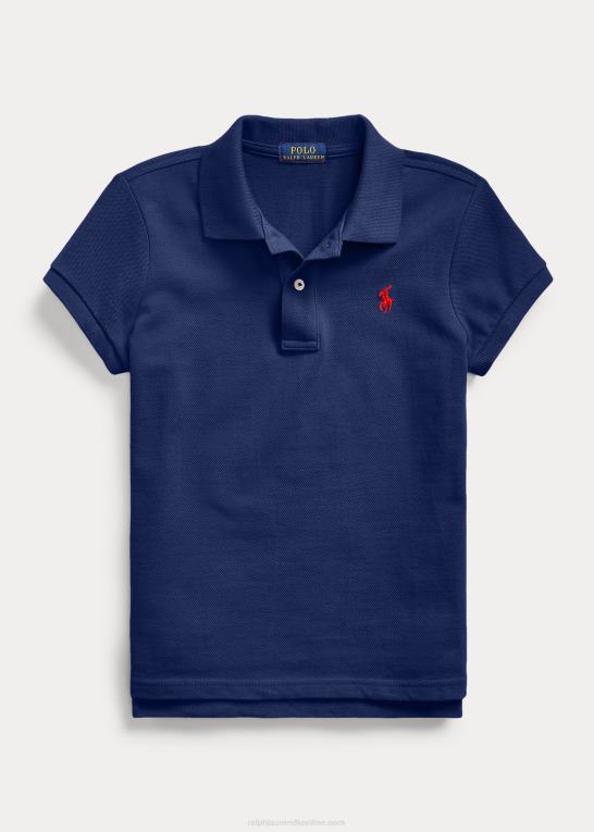 newport flåde børn Ralph Lauren bomulds mesh poloshirt Z426B6993