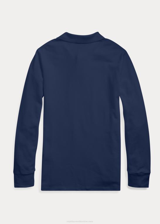 newport flåde børn Ralph Lauren langærmet uniform poloshirt Z426B6232