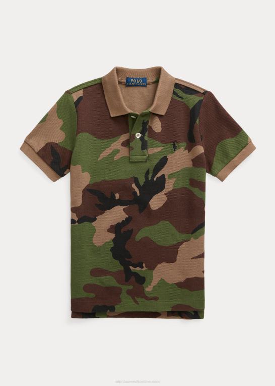 overskydende camo børn Ralph Lauren bomulds mesh poloshirt Z426B5873