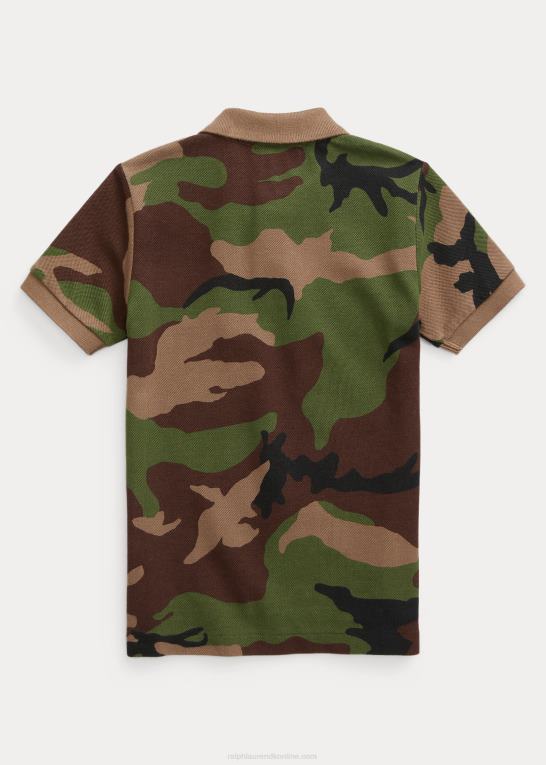 overskydende camo børn Ralph Lauren bomulds mesh poloshirt Z426B5873