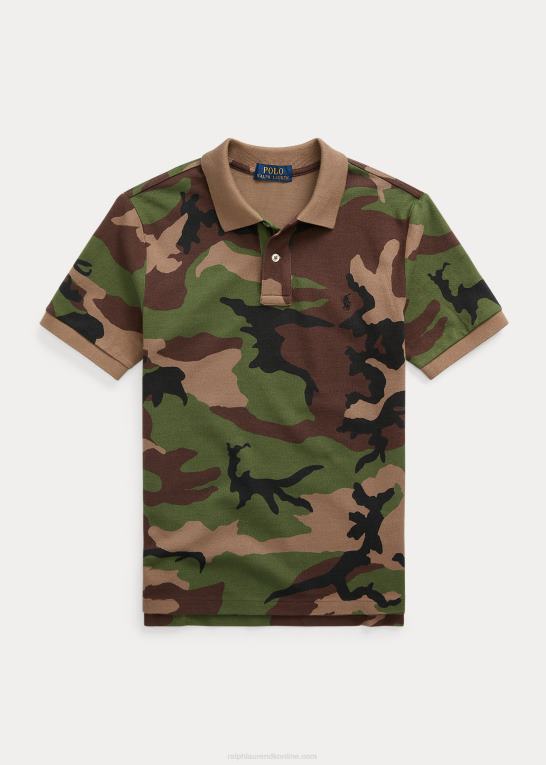 overskydende camo børn Ralph Lauren bomulds mesh poloshirt Z426B6225