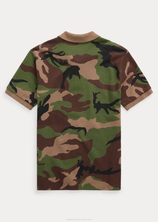 overskydende camo børn Ralph Lauren bomulds mesh poloshirt Z426B6225