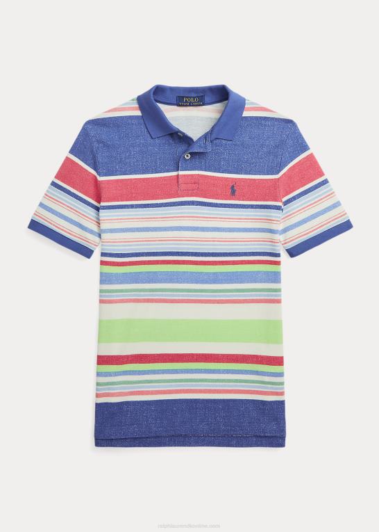 paradis stribe børn Ralph Lauren stribet bomulds mesh poloshirt Z426B5967
