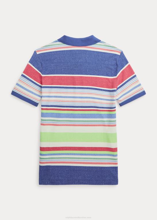 paradis stribe børn Ralph Lauren stribet bomulds mesh poloshirt Z426B5967