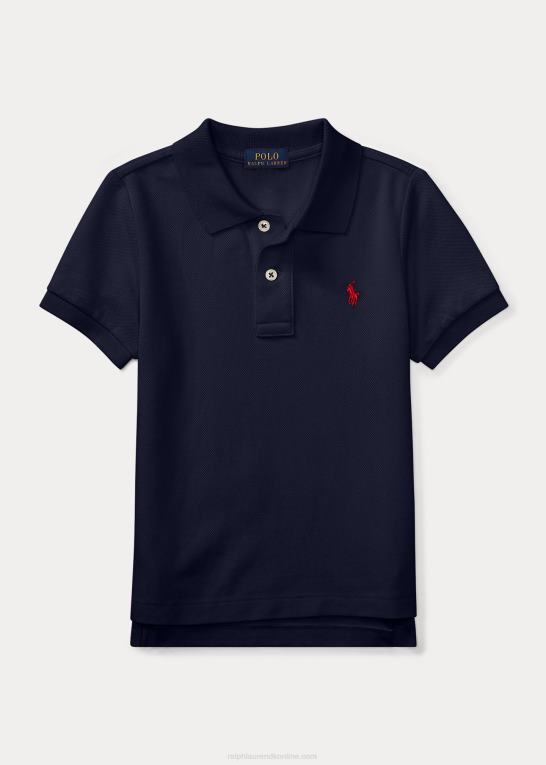 raffineret flåde børn Ralph Lauren den ikoniske mesh poloshirt Z426B5674