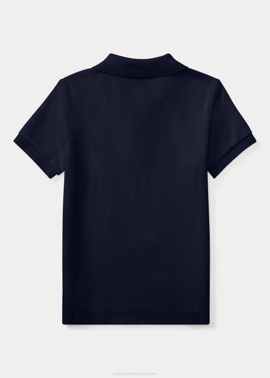 raffineret flåde børn Ralph Lauren den ikoniske mesh poloshirt Z426B5674