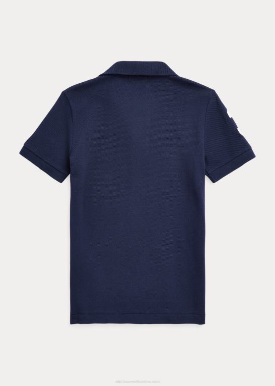raffineret flåde børn Ralph Lauren stor pony bomulds mesh poloshirt Z426B5715