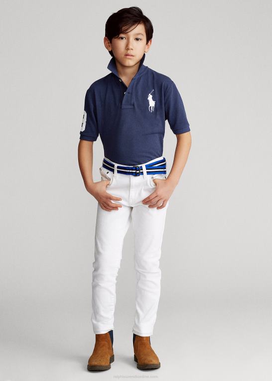 raffineret flåde børn Ralph Lauren stor pony bomulds mesh poloshirt Z426B6065